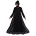 Designer double layered abaya- Black Designer double layered abaya- Black