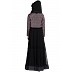 Designer double layered abaya with a Jacket combo- Black Designer double layered abaya with a Jacket combo- Black