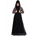 Designer double layered abaya with a Jacket combo- Black Designer double layered abaya with a Jacket combo- Black