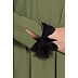 A-line abaya with designer sleeves- Jade Green A-line abaya with designer sleeves- Jade Green