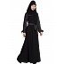 Polka dotted abaya Dress- Black Polka dotted abaya Dress- Black