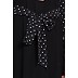 Polka dotted abaya Dress- Black Polka dotted abaya Dress- Black