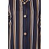 Long Striped front open abaya- multi colored Long Striped front open abaya- multi colored