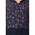 Floral Printed abaya dress- Blue Floral Printed abaya dress- Blue