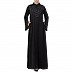 Premium Front open Nida abaya with handwork- Black Premium Front open Nida abaya with handwork- Black
