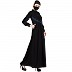 Casual abaya with Chikan Embroidery work- Black Casual abaya with Chikan Embroidery work- Black