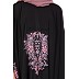 Irani kaftan with embroidery - Black  Irani kaftan with embroidery - Black