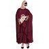 Irani kaftan with embroidery - Maroon Irani kaftan with embroidery - Maroon