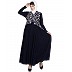 Designer abaya with embroidery and bead work Designer abaya with embroidery and bead work
