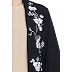 Abaya set with Embroidered cardigan- Black-Fawn Abaya set with Embroidered cardigan- Black-Fawn