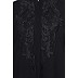 Embroidered front-open Black abaya Embroidered front-open Black abaya