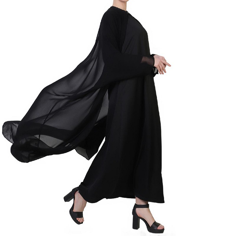 black cape abaya