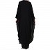 Georgette Cape with Nida abaya- Black Georgette Cape with Nida abaya- Black
