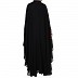 Georgette kaftan with an Inner abaya- Black