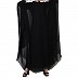 Georgette kaftan with an Inner abaya- Black