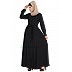 Long Cardigan Abaya- Black Long Cardigan Abaya- Black