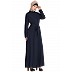 Long Cardigan Abaya- Navy Blue Long Cardigan Abaya- Navy Blue