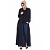 Long Cardigan Abaya- Navy Blue Long Cardigan Abaya- Navy Blue