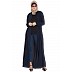 Long Cardigan Abaya- Navy Blue Long Cardigan Abaya- Navy Blue