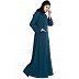 Front open Winter abaya- Midnight Blue Front open Winter abaya- Midnight Blue