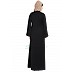 Front open Winter abaya- Black Front open Winter abaya- Black