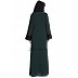 Front open abaya- Dark-Green Front open abaya- Dark-Green