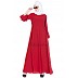 Umbrella cut abaya- Red