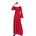 Umbrella cut abaya- Red