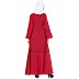 Umbrella cut abaya- Red