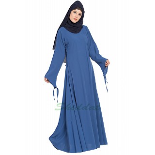 Umbrella abaya with designer sleeves