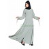 Umbrella abaya with designer sleeves- Sea Green Umbrella abaya with designer sleeves- Sea Green