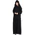 Burqa with 3 layers Niqab- Black Burqa with 3 layers Niqab- Black
