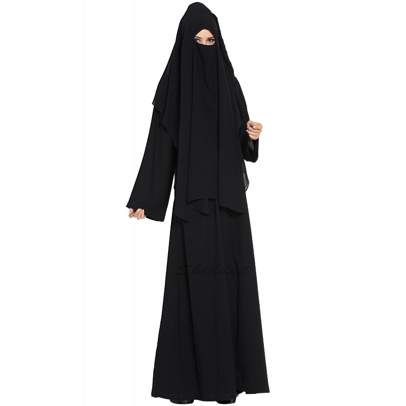 Burqa Buy Black color Burqa with 3 layers Niqab at www.shiddat