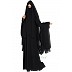 Black Saudi burqa- 4 pieces set Black Saudi burqa- 4 pieces set