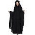 Black Saudi burqa- 4 pieces set Black Saudi burqa- 4 pieces set