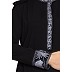 Embroidered Black Burqa with triple layered Naqaab and Nose Piece Embroidered Black Burqa with triple layered Naqaab and Nose Piece