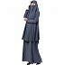 Abaya-Khimar combo- Grey Abaya-Khimar combo- Grey