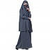Abaya-Khimar combo- Grey Abaya-Khimar combo- Grey