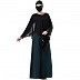 Abaya and Poncho combo- Green-Black Abaya and Poncho combo- Green-Black