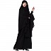Islamic Burqa-Khimar combo- Black Islamic Burqa-Khimar combo- Black