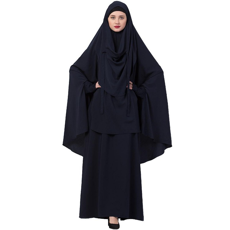 Abaya-Khimar combo- Buy abaya with long khimar at shiddat.com