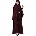Islamic Burqa-Khimar combo- Wine Islamic Burqa-Khimar combo- Wine