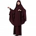 Islamic Burqa-Khimar combo- Wine Islamic Burqa-Khimar combo- Wine