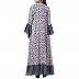 Designer Cardigan with an Inner abaya- Grey-Multi Designer Cardigan with an Inner abaya- Grey-Multi