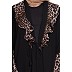Cardigan abaya with animal print