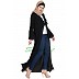 Long Cardigan Abaya with Frills and Bell Sleeves Long Cardigan Abaya with Frills and Bell Sleeves