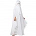 Irani kaftan and Naqaab combo- White Irani kaftan and Naqaab combo- White