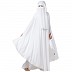 Irani kaftan and Naqaab combo- White Irani kaftan and Naqaab combo- White