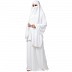 White A-line abaya and Irani Chadar combo White A-line abaya and Irani Chadar combo