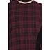 Checkered dress abaya- Maroon-Black  Checkered dress abaya- Maroon-Black